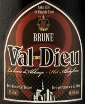 Val dieu brune logo Val dieu brune logo